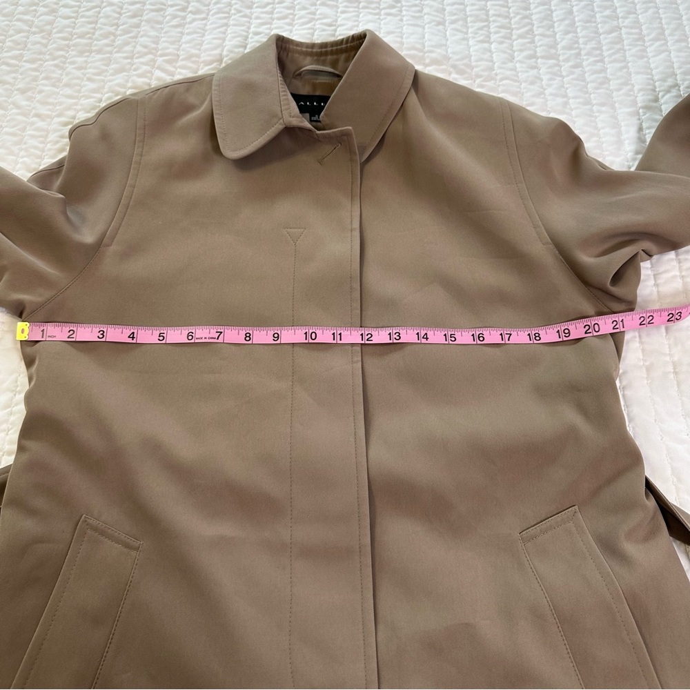 Gallery Women's Tan Belted Trench Coat With Pockets - Picture 5 of 15